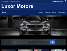 Tablet Screenshot of luxormotorssd.com